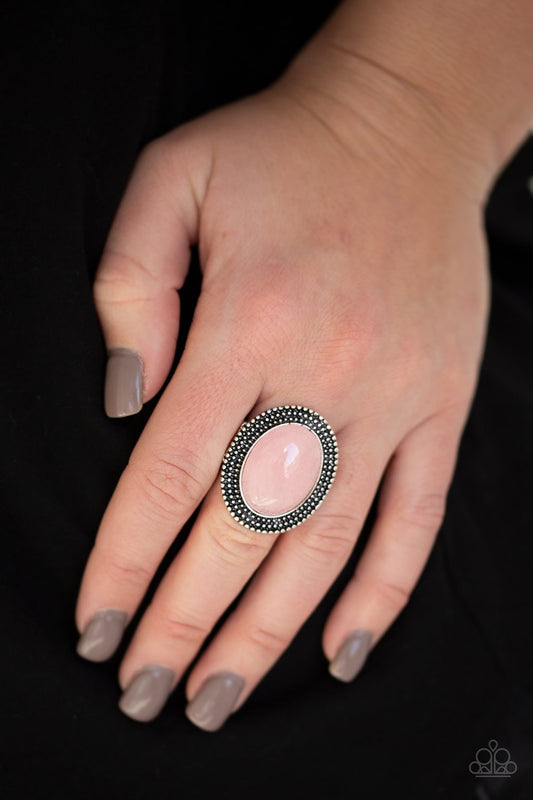 Outdoor Oasis-pink-Paparazzi ring