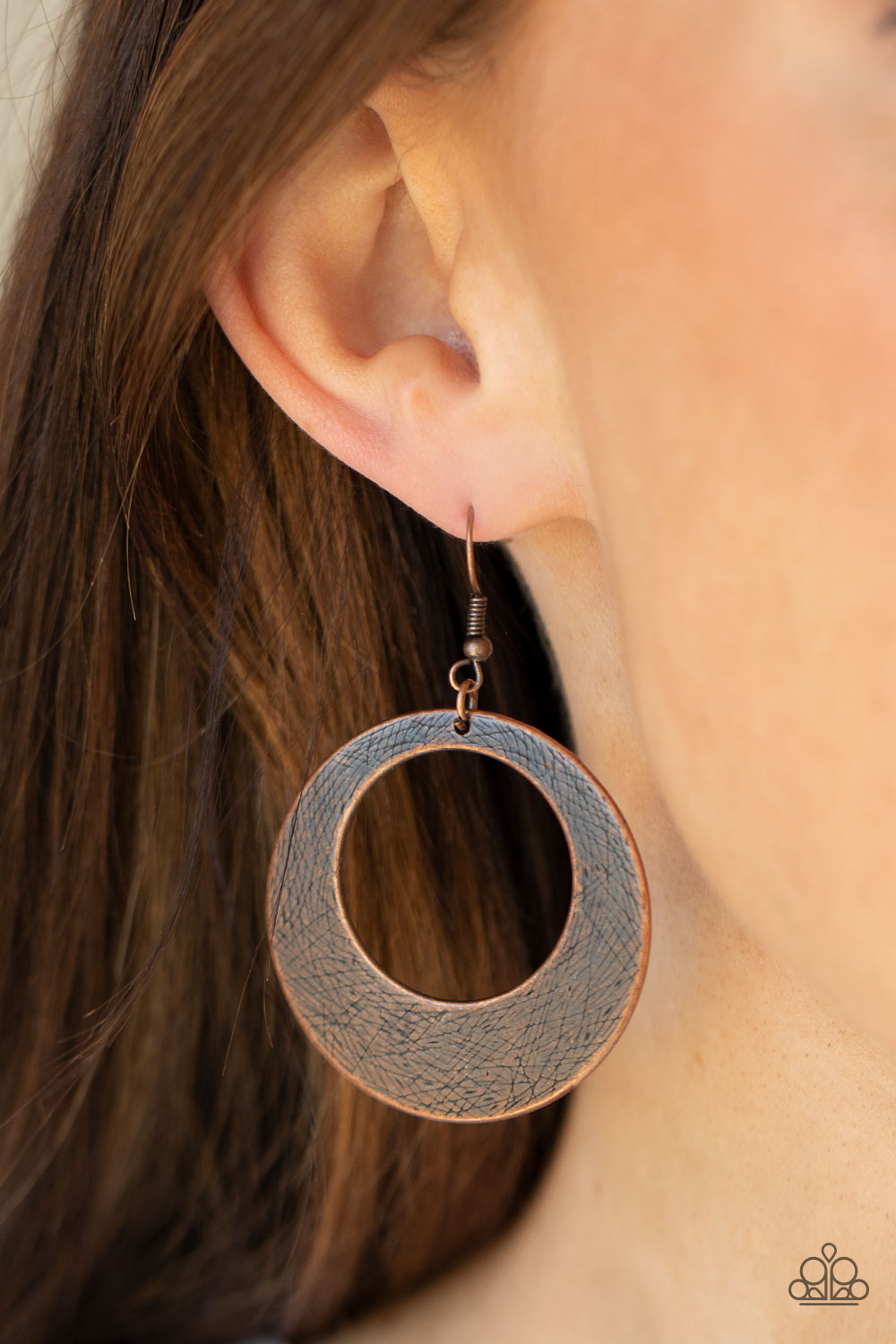 Outer Plains - copper - Paparazzi earrings