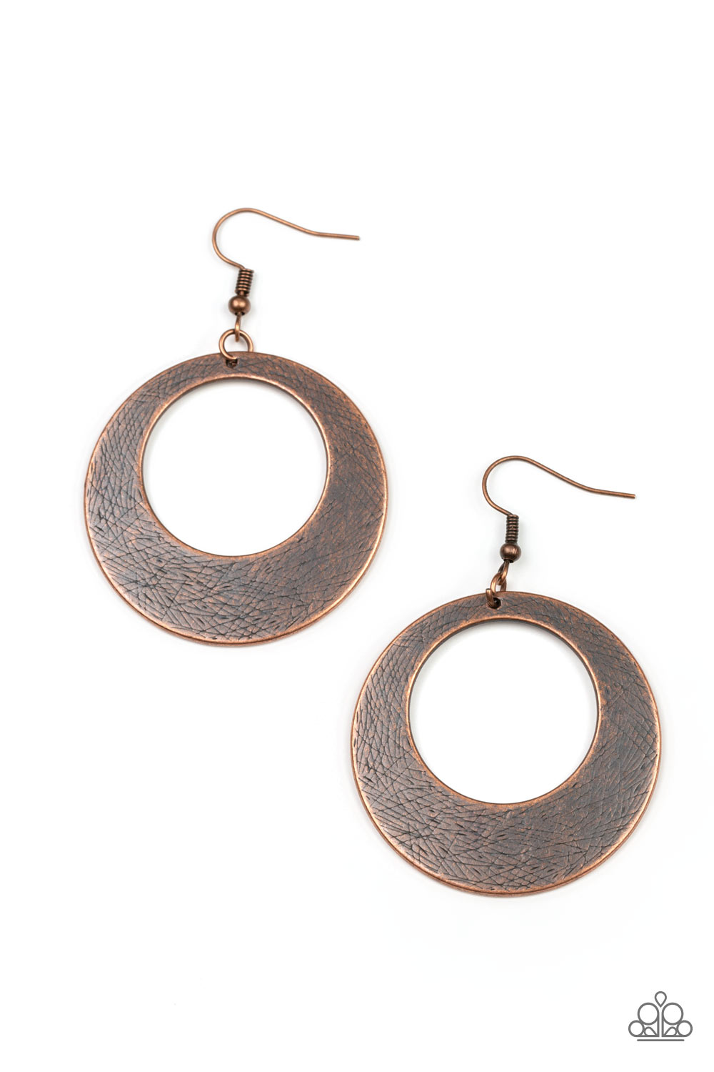 Outer Plains - copper - Paparazzi earrings