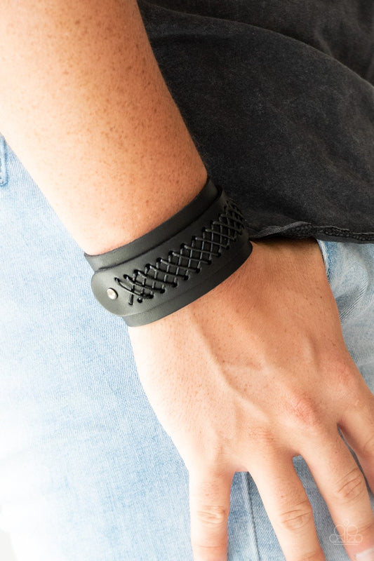 Outlaw and Order - black - Paprazzi bracelet