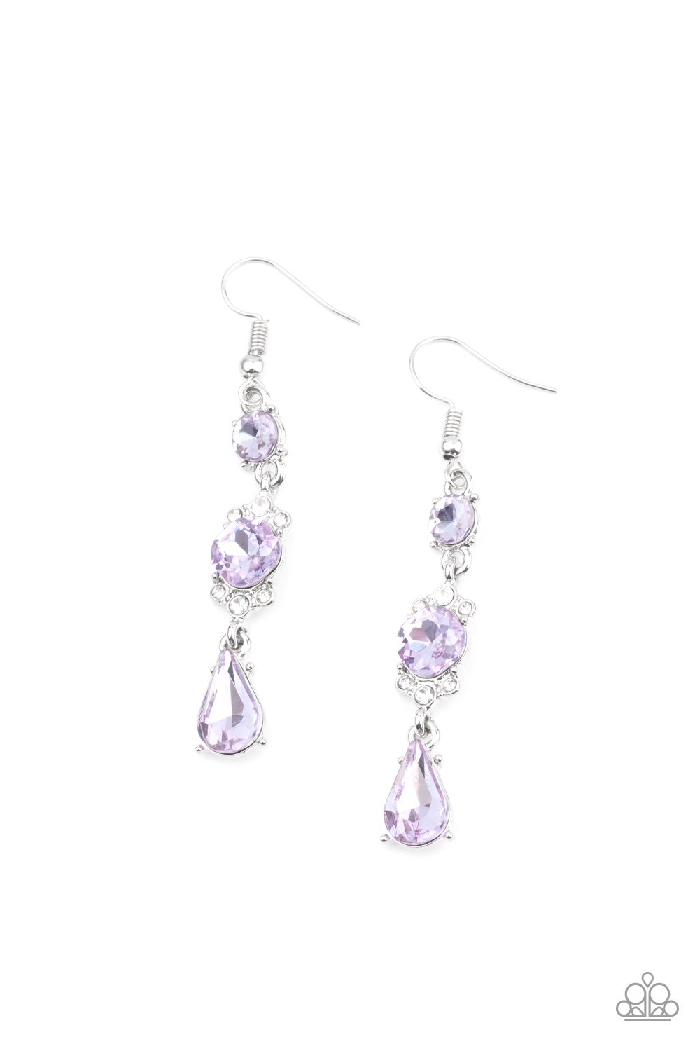 Outstanding Opulence - purple - Paparazzi earrings