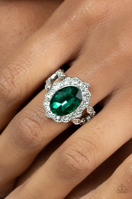 Oval Office Opulence - green - Paparazzi ring