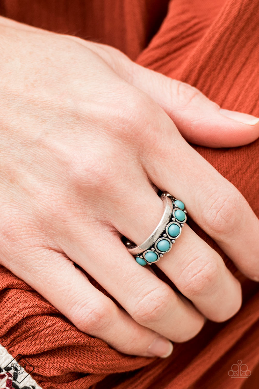 Over the River and Through the Woods - blue - Paparazzi ring