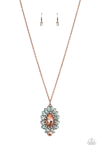 Over the TEARDROP - copper - Paparazzi necklace