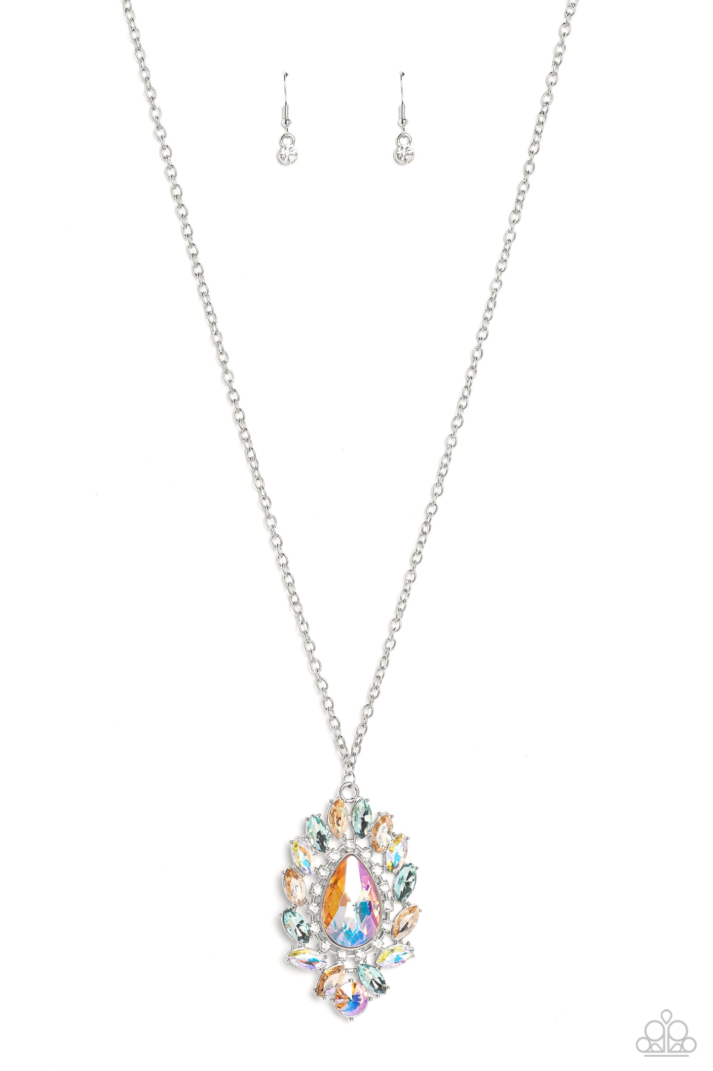 Over the TEARDROP - multi - Paparazzi necklace