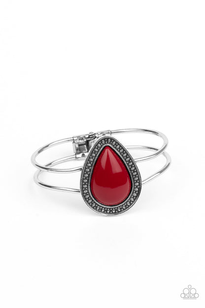 Over The Top Pop - red - Paparazzi bracelet