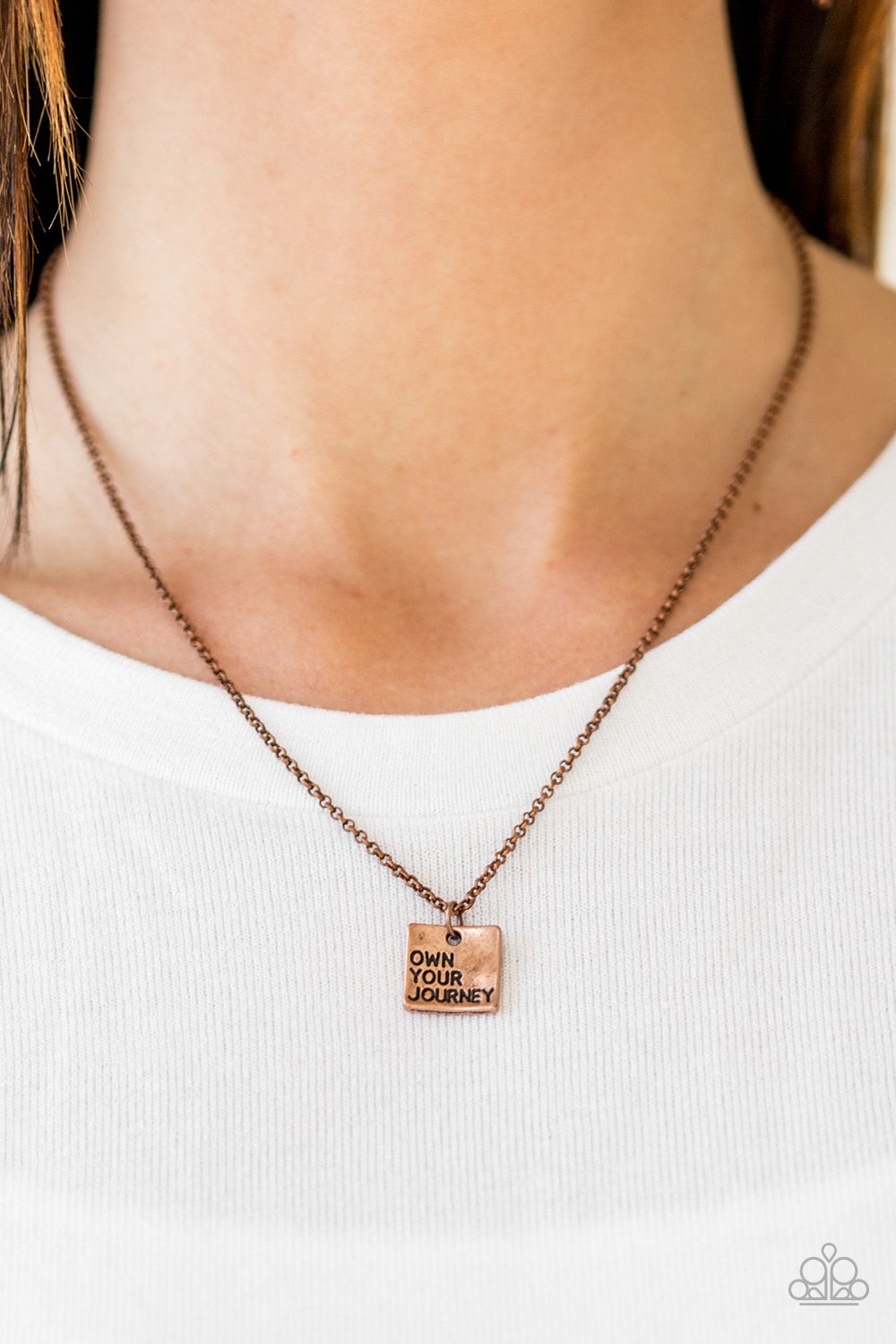 Own Your Own Journey - copper - Paparazzi necklace