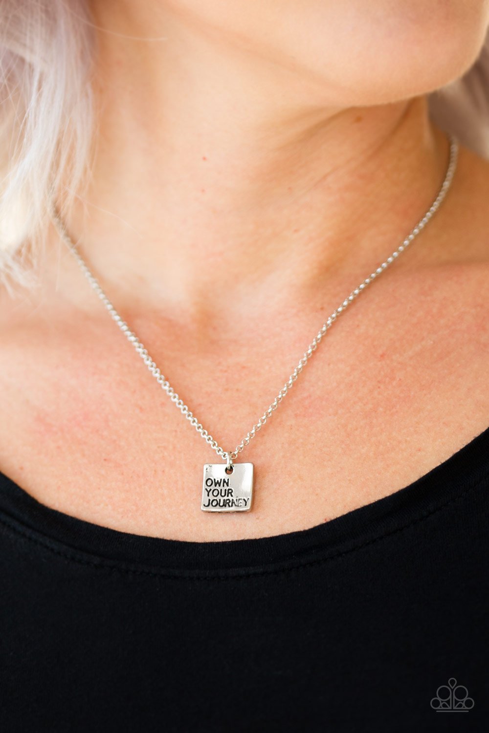 Own Your Journey - silver - Paparazzi necklace