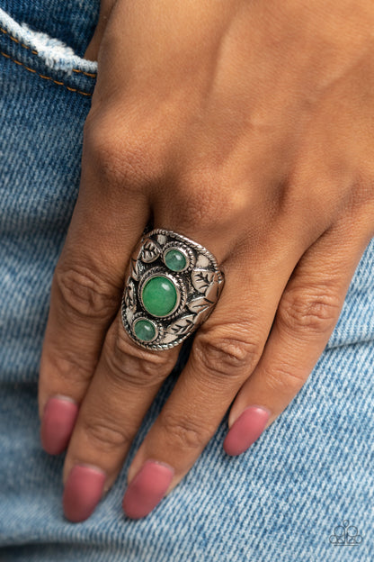 PALMS Up - green - Paparazzi ring