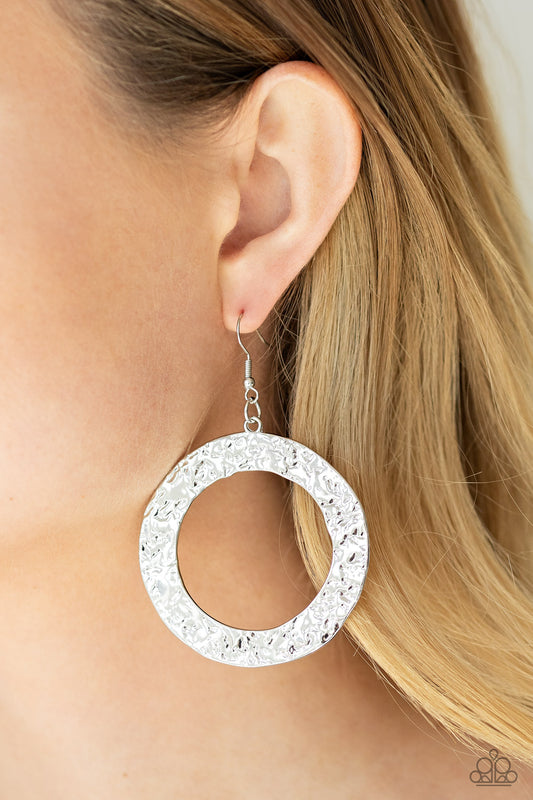 PRIMAL Meridian - silver - Paparazzi earrings