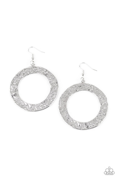 PRIMAL Meridian - silver - Paparazzi earrings