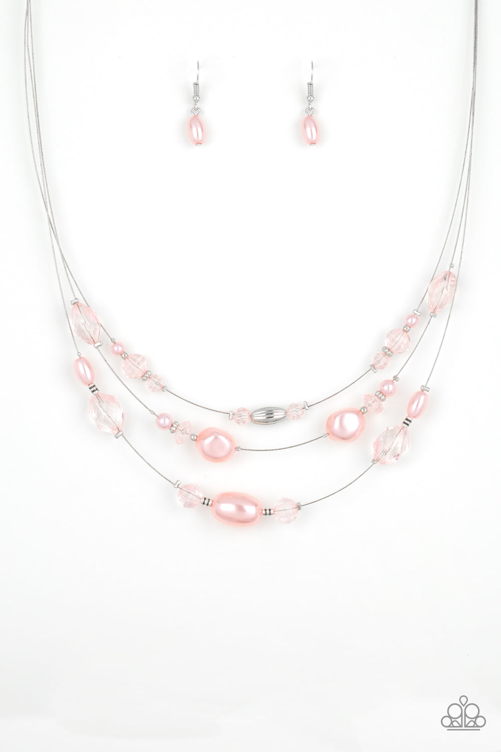 Pacific Pagaentry - pink - Paparazzi necklace