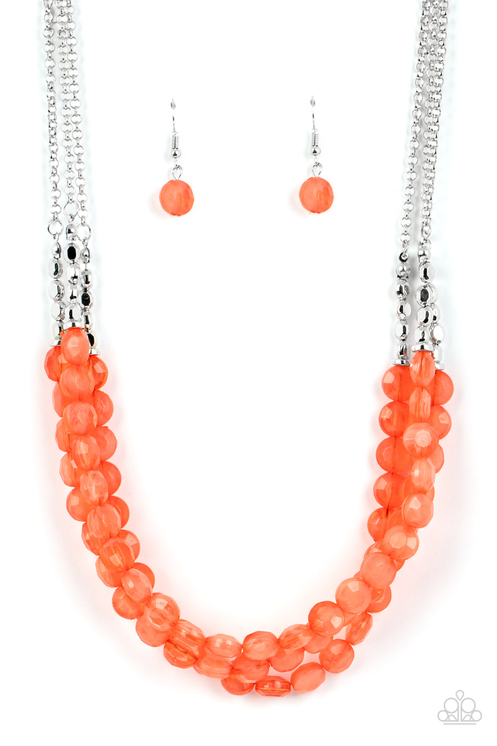 Pacific Picnic - orange - Paparazzi necklace