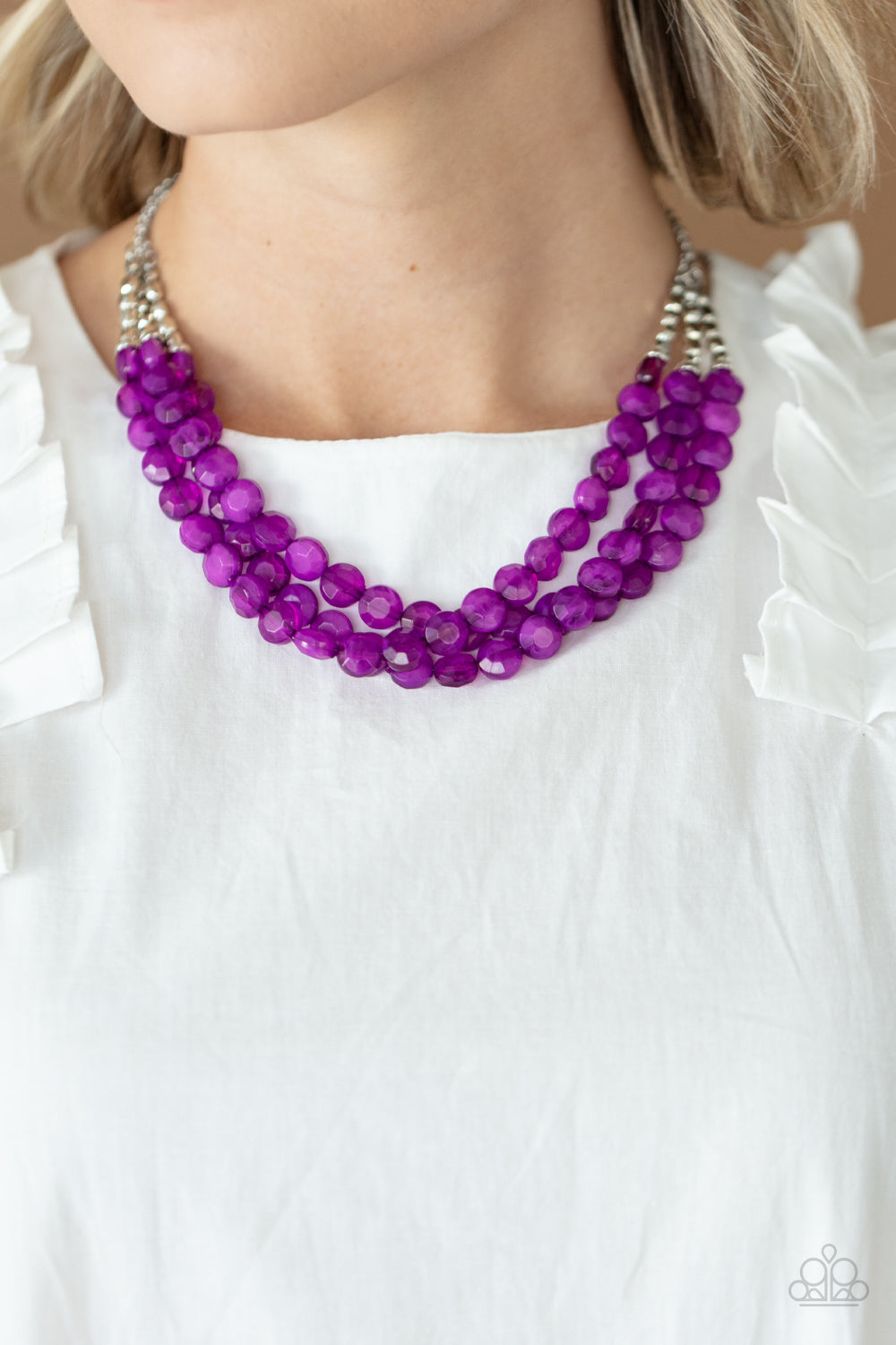 Pacific Picnic - purple - Paparazzi necklace