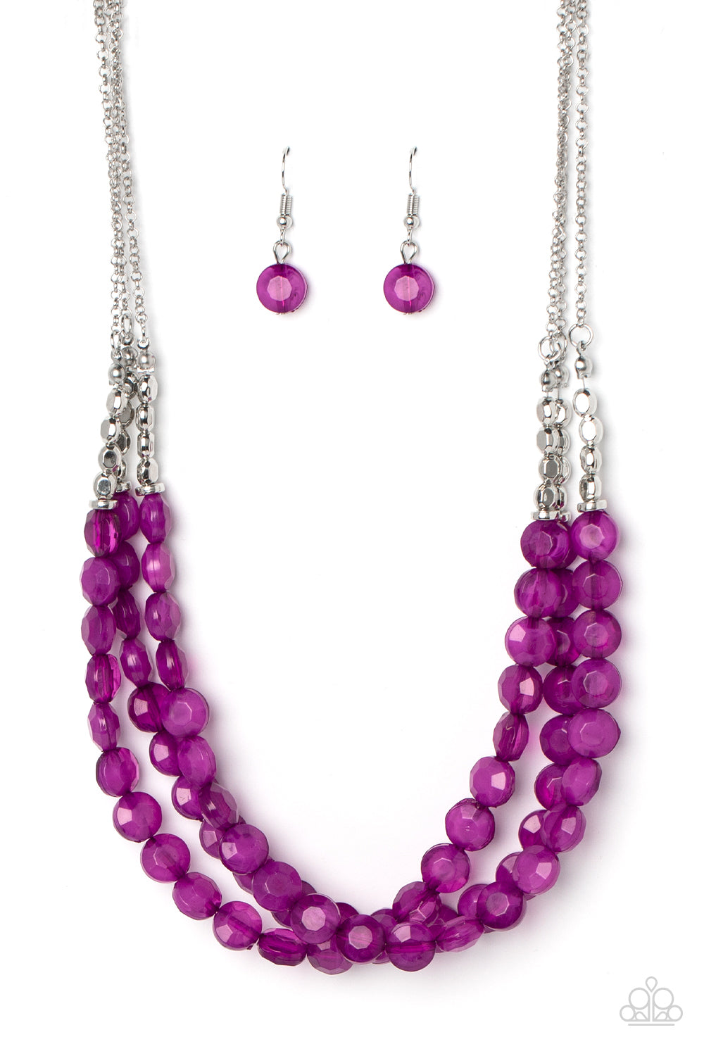 Pacific Picnic - purple - Paparazzi necklace