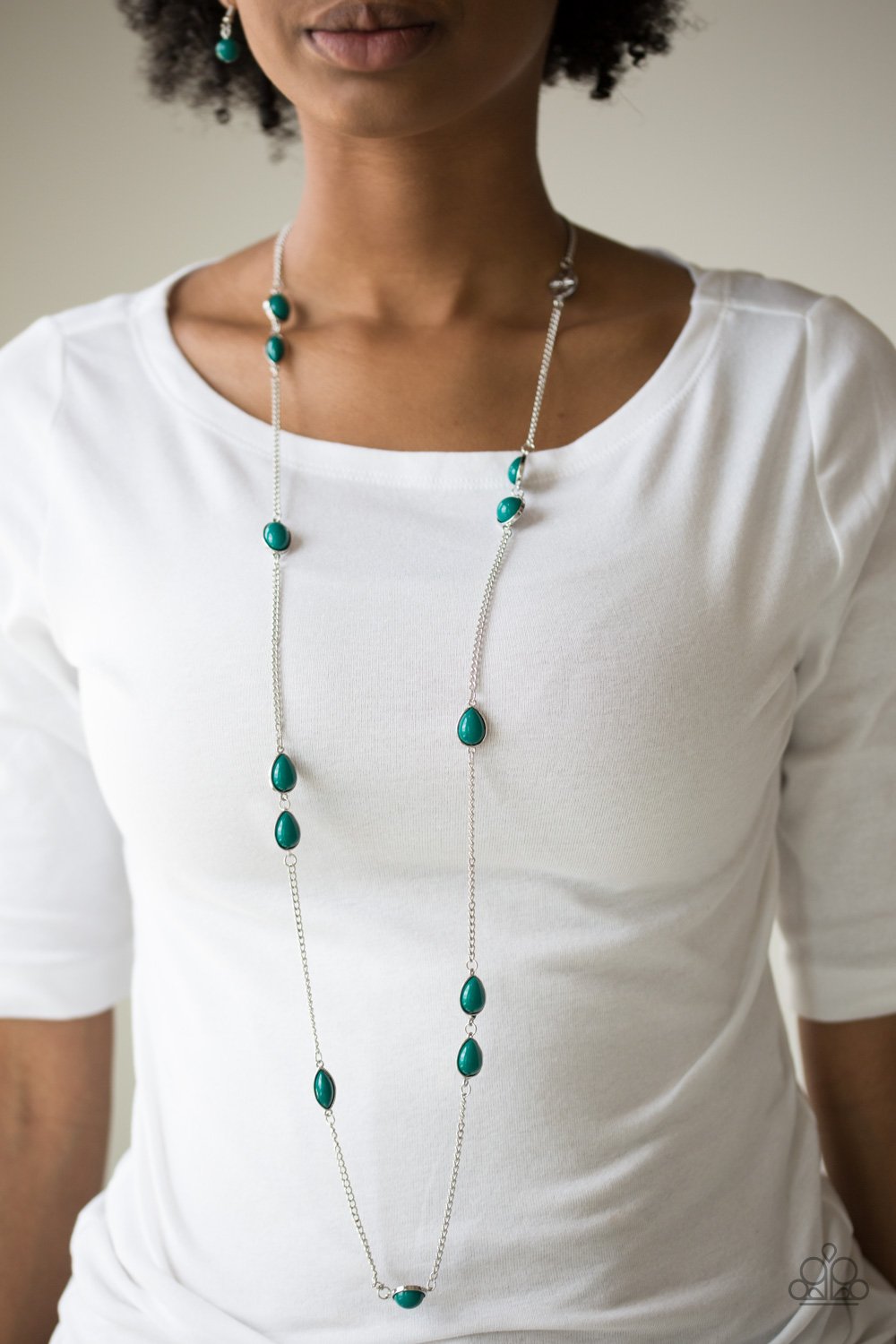 Pacific Piers-green-Paparazzi necklace