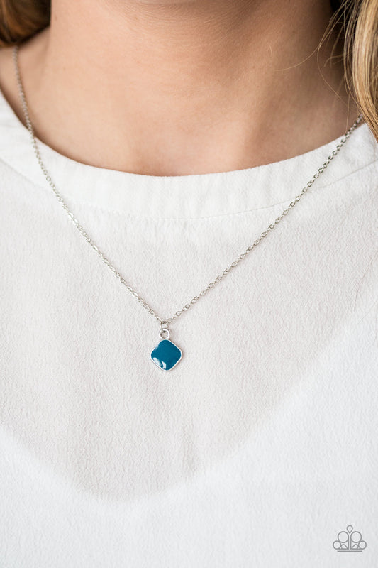 Paint a Picture - blue - Paparazzi necklace