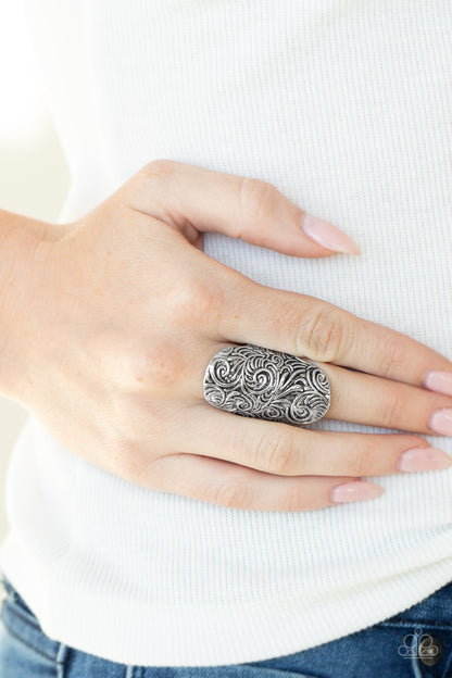 Paisley Paradise - silver - Paparazzi ring