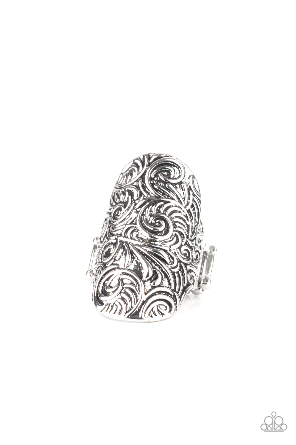 Paisley Paradise - silver - Paparazzi ring