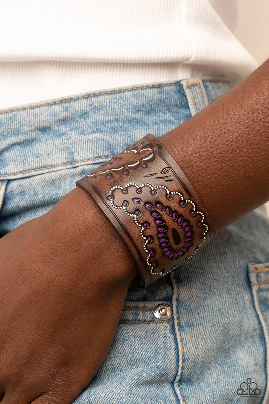 Paisley Pioneer - purple - Paparazzi bracelet