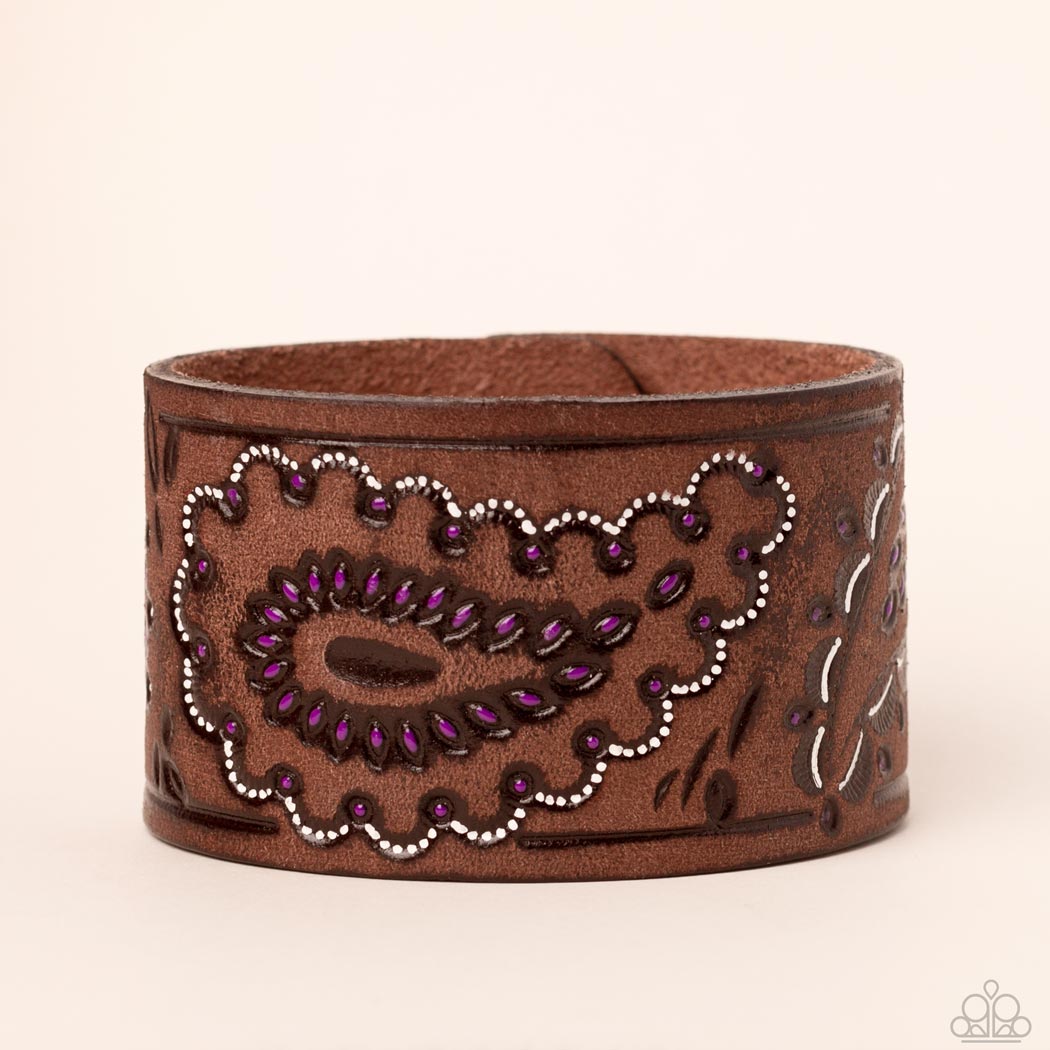 Paisley Pioneer - purple - Paparazzi bracelet