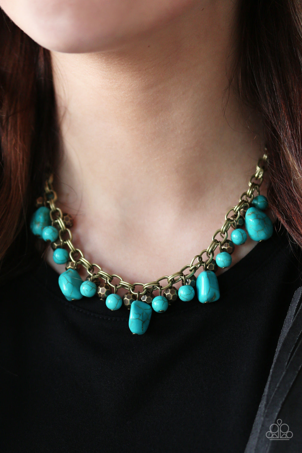 Paleo Princess - brass - Paparazzi necklace