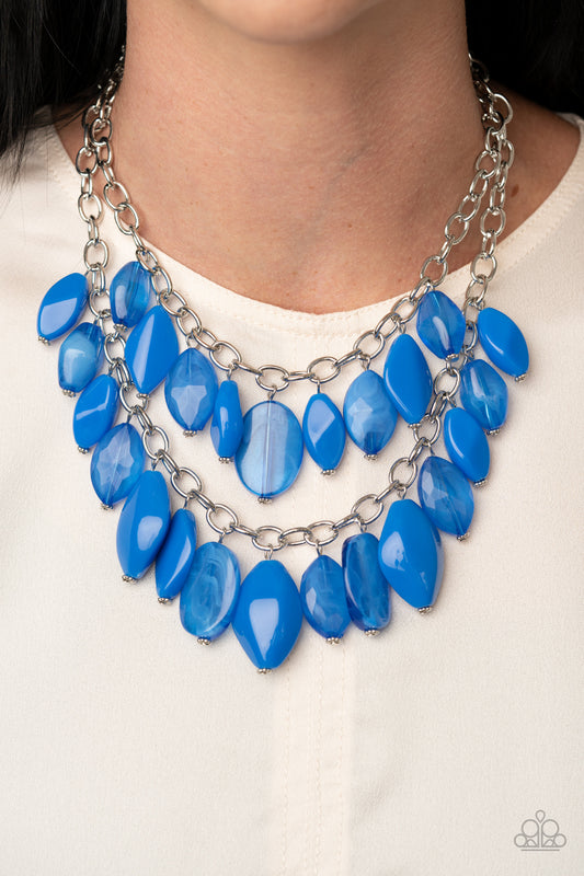 Palm Beach Beauty - blue - Paparazzi necklace