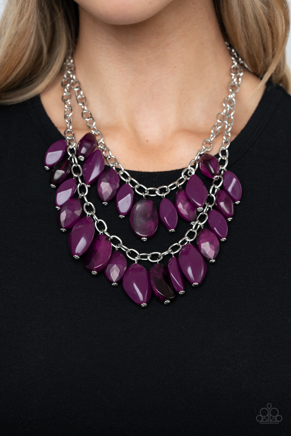 Palm Beach Beauty - purple - Paparazzi necklace
