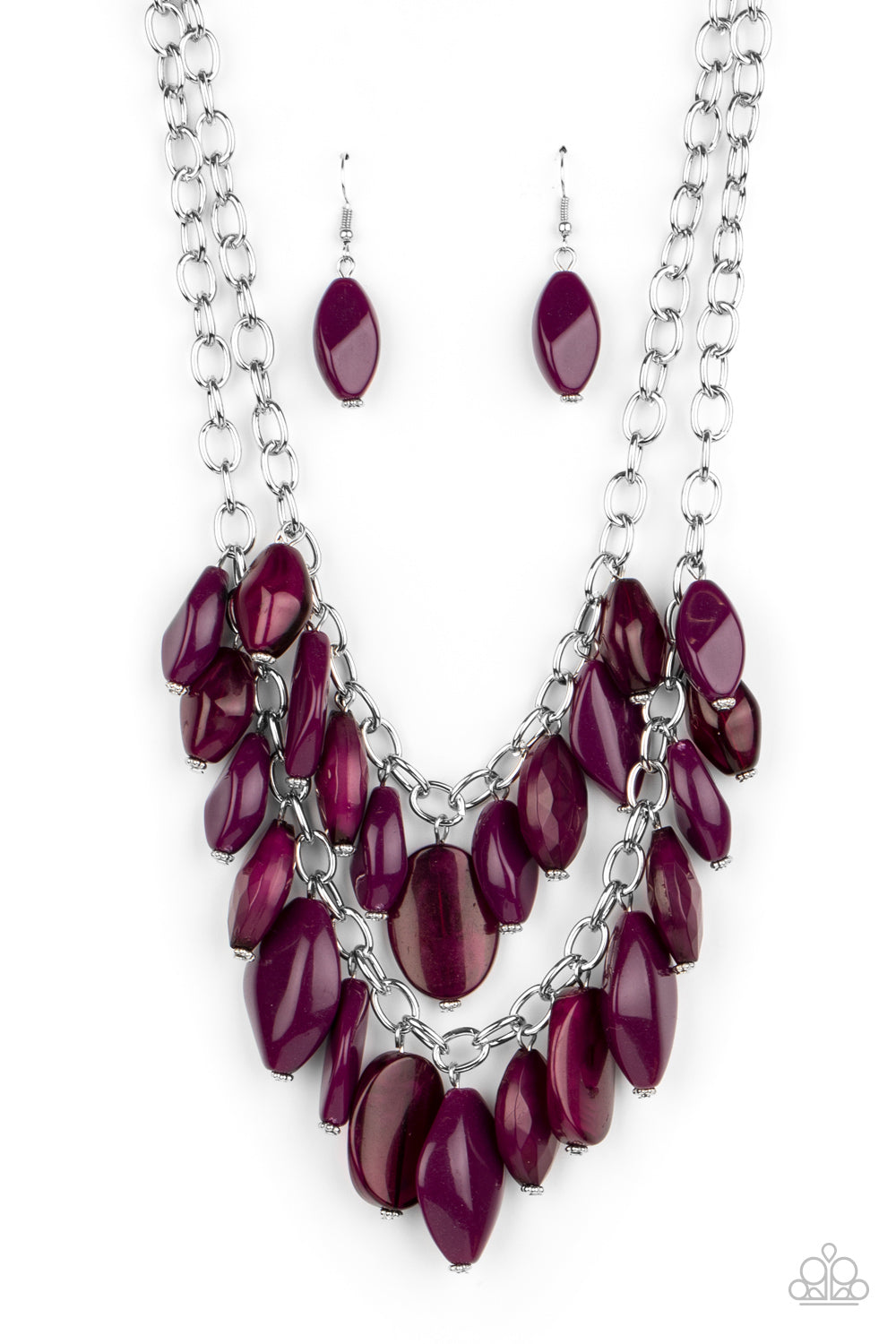 Palm Beach Beauty - purple - Paparazzi necklace