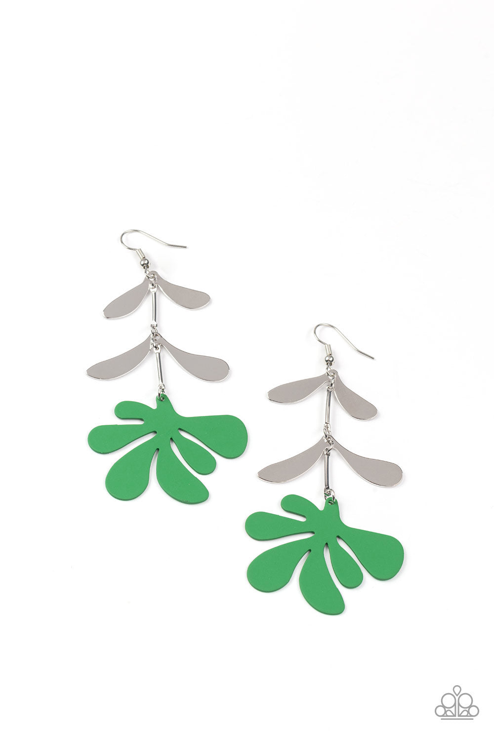 Palm Beach Bonanza - green - Paparazzi earrings