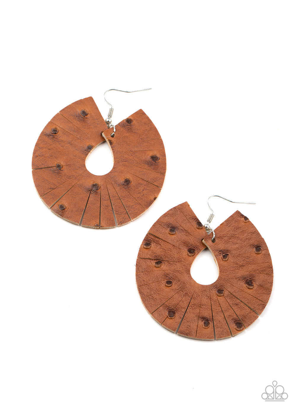 Palm Island - brown - Paparazzi earrings