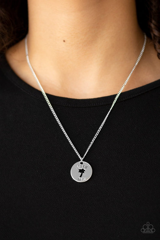 Palm Tree Paradise-silver-Paparazzi necklace