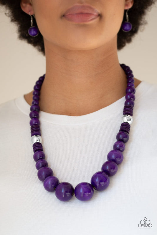Panama Panorama-purple-Paparazzi necklace