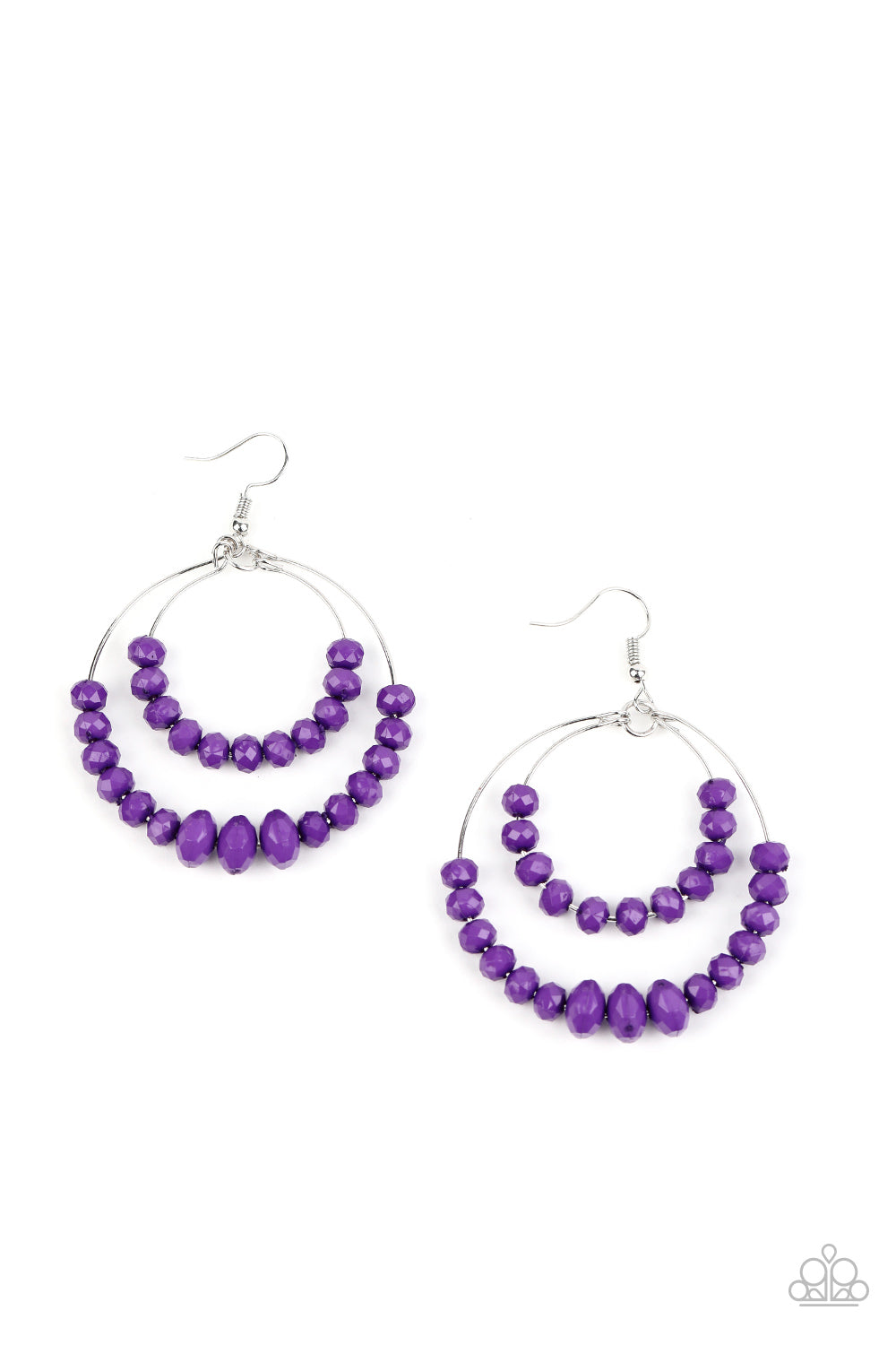Paradise Party - purple - Paparazzi earrings