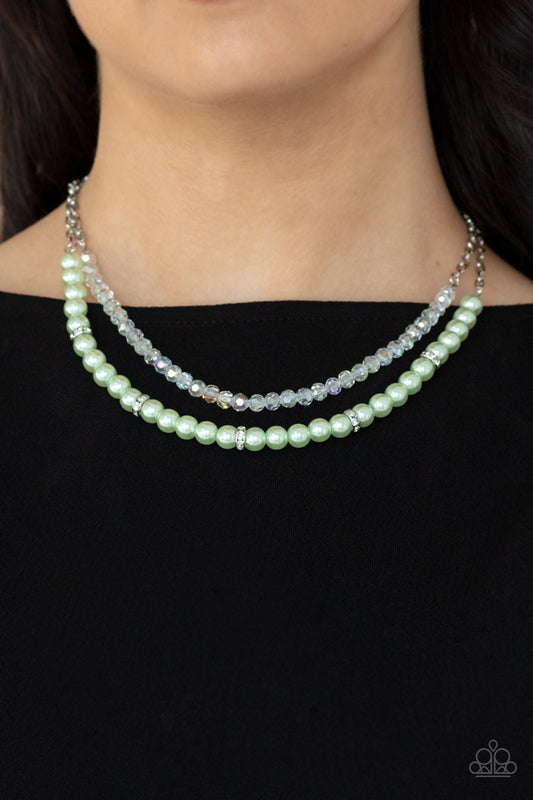 Parisian Princess - green - Paparazzi necklace