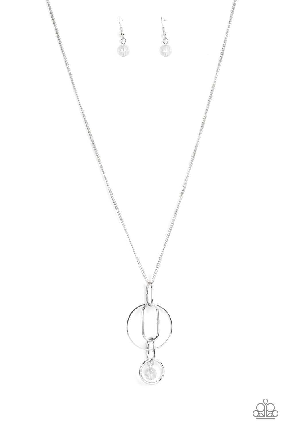 Park Avenue Palace - white - Paparazzi necklace