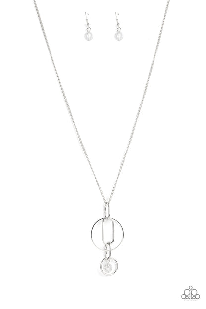 Park Avenue Palace - white - Paparazzi necklace