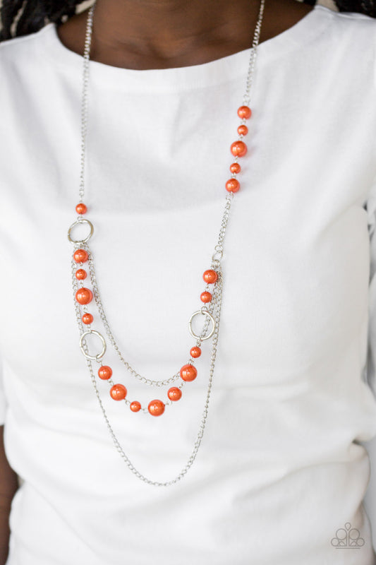 Party Dress Princess - orange - Paparazzi necklace