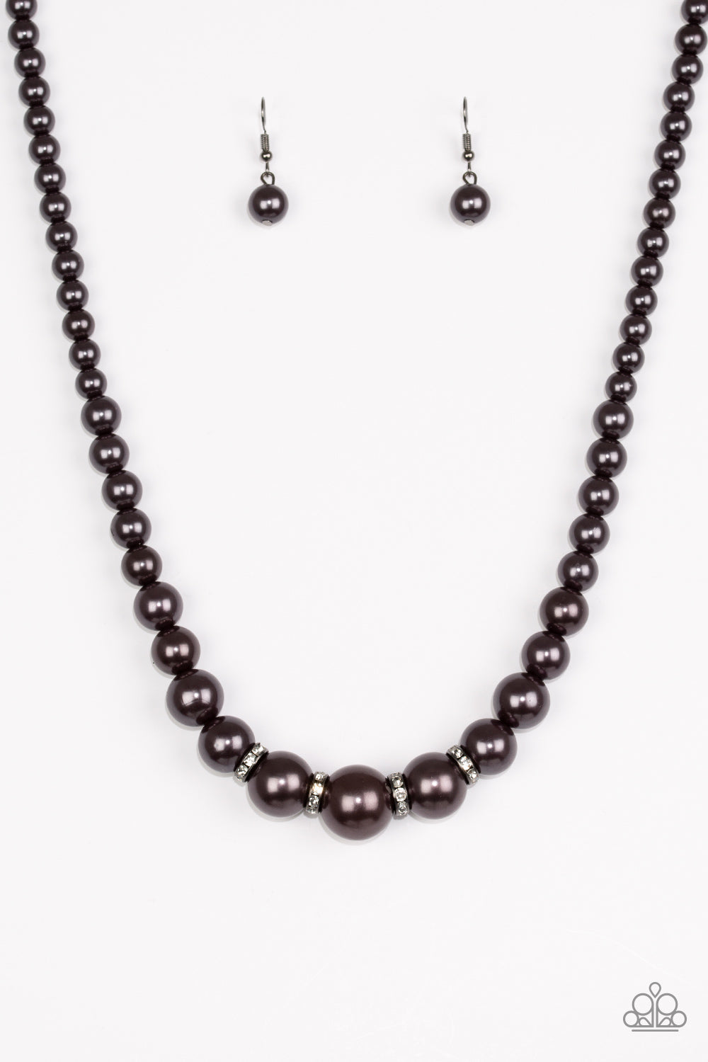 Party Pearls - black - Paparazzi necklace