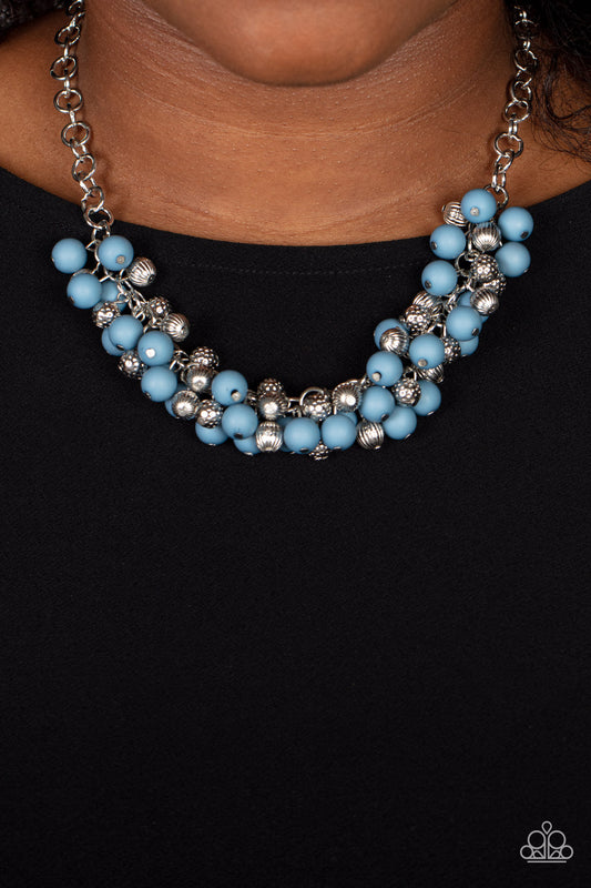 Party Procession - blue - Paparazzi necklace