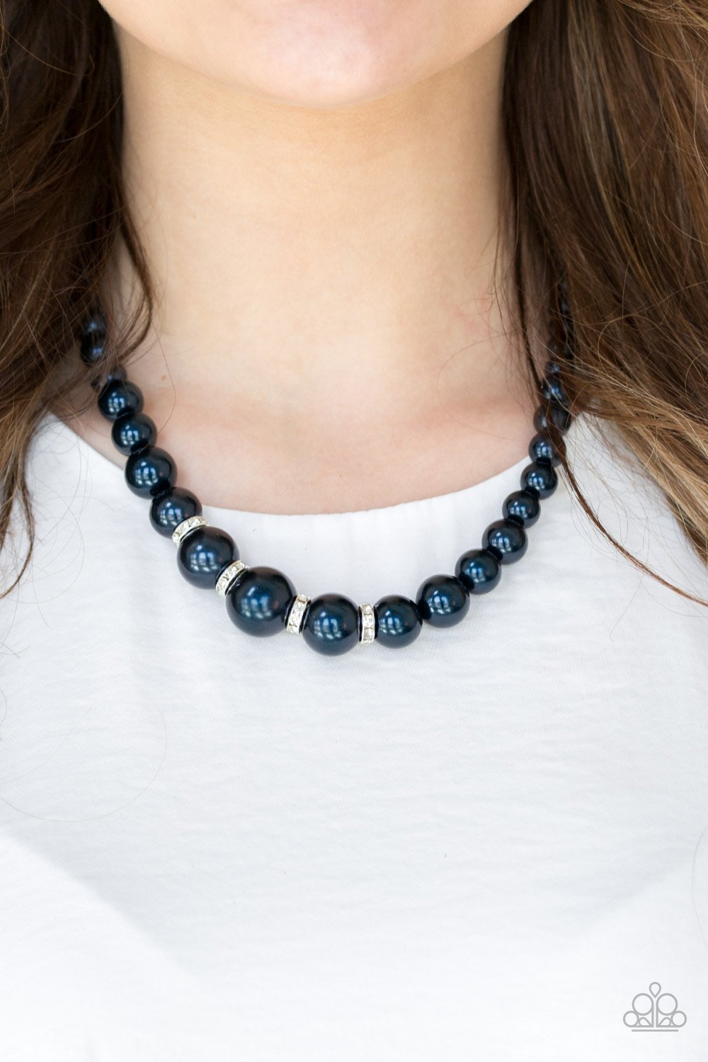 Party Pearls Blue Paparazzi Necklace Jewelryblingthing