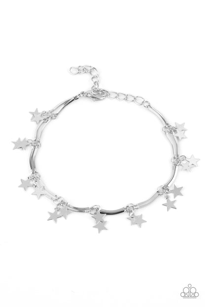 Party in the USA - silver - Paparazzi bracelet