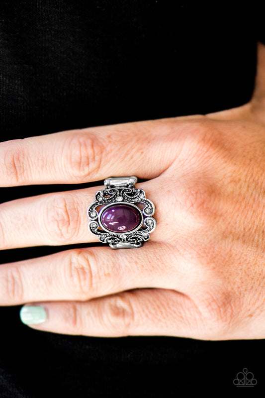 Pasadena Princess - Purple - Paparazzi ring
