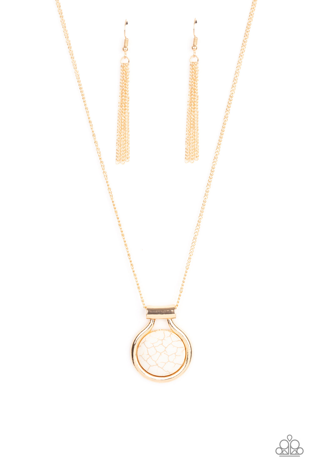 Patagonian Paradise - gold - Paparazzi necklace