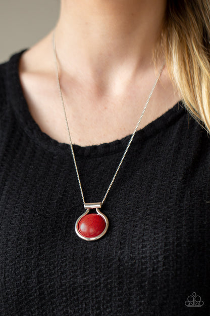 Patagonian Paradise - red - Paparazzi necklace