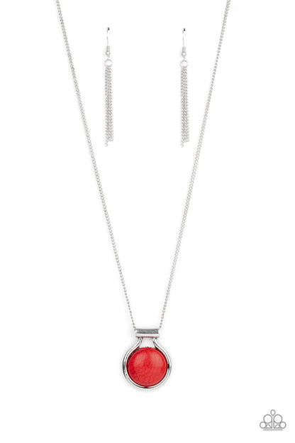 Patagonian Paradise - red - Paparazzi necklace