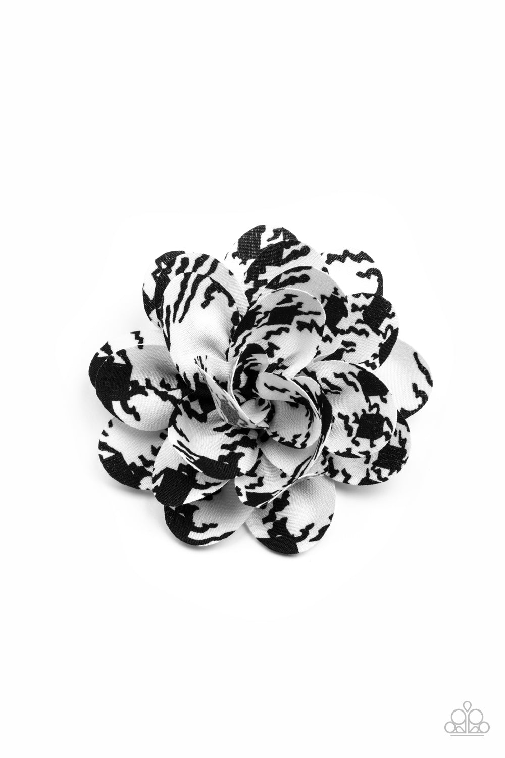 Patterned Paradise - white - Paparazzi hair clip