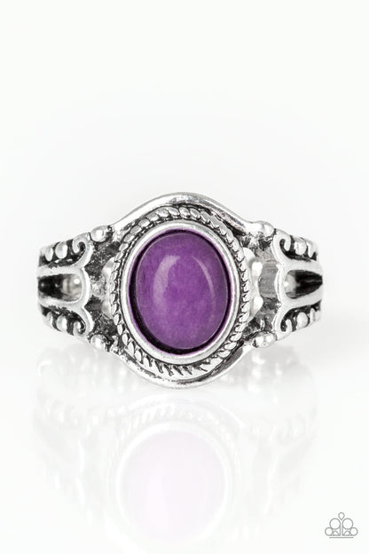 Peacefully Peaceful - purple - Paparazzi ring