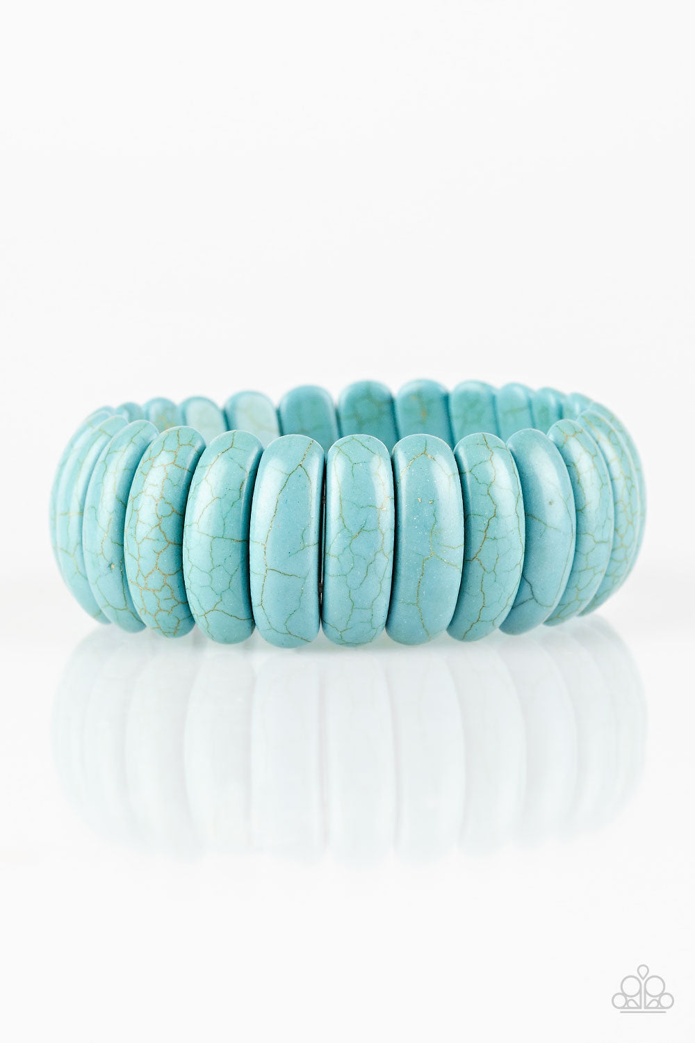 Peacefully Primal - blue - Paparazzi bracelet