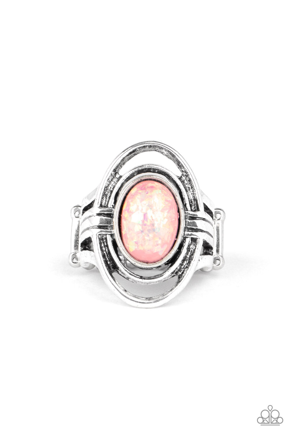 Peacefully Pristine - pink - Paparazzi ring